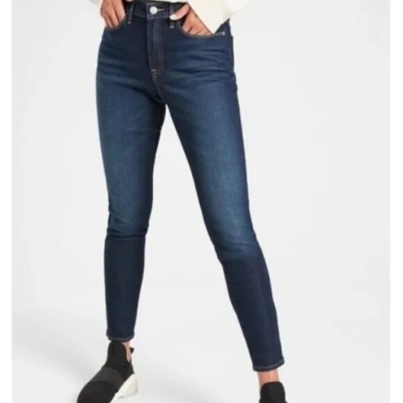 ATHLETA Sculptek Jeans Dark Wash Size 6 - Picture 1 of 8